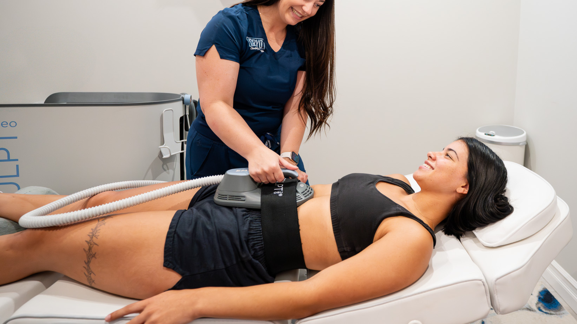 EMSCULPT NEO treatment session for body contouring